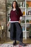 Lola Boucle Slouch Knit Burgundy